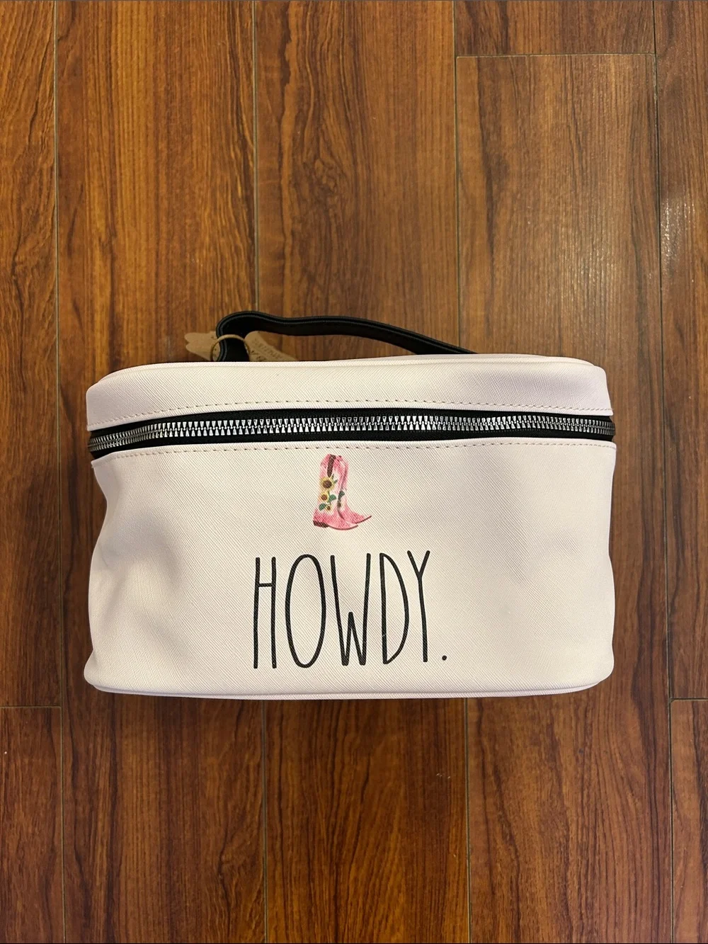 Rae Dunn Pink Howdy Cosmetic Bag